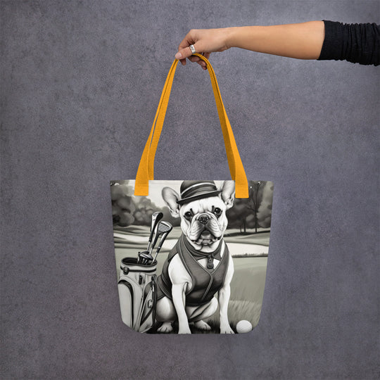 Tote bag-French Bulldog Golfer V59