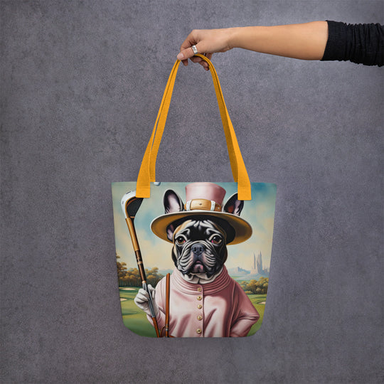 Tote bag-French Bulldog Golfer V69