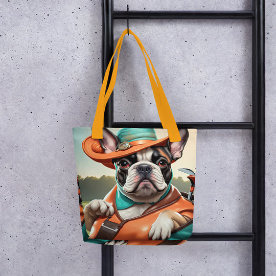 Tote bag-French Bulldog Golfer V71