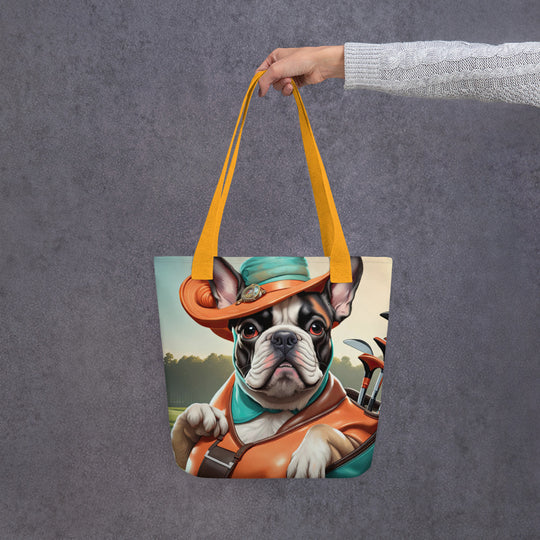 Tote bag-French Bulldog Golfer V71