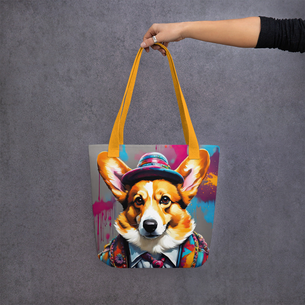 Tote bag-Pembroke Welsh Corgi V7