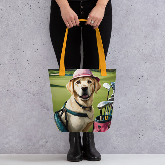 Tote bag- Labrador Retriever Golfer V11