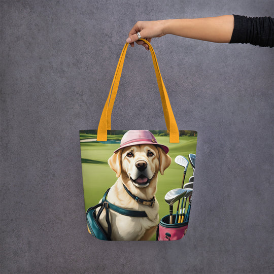 Tote bag- Labrador Retriever Golfer V11