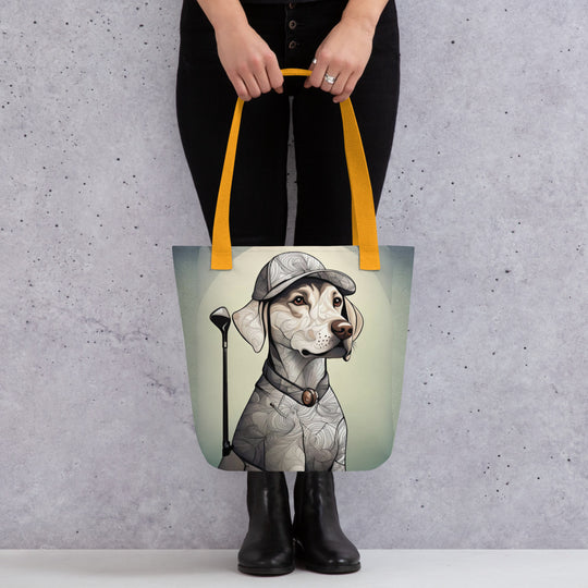 Tote bag-Labrador Retriever Golfer V20