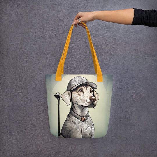 Tote bag-Labrador Retriever Golfer V20