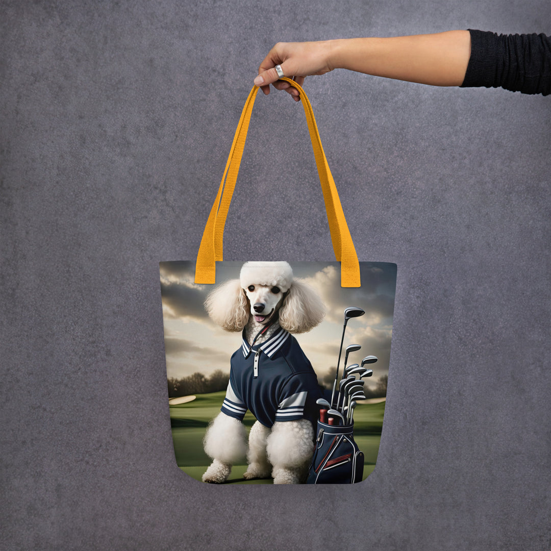 Tote bag-Poodle Golfer V3