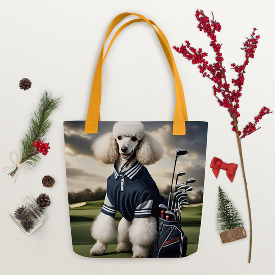 Tote bag-Poodle Golfer V3