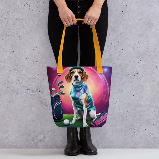 Tote bag-Beagle Golfer V2