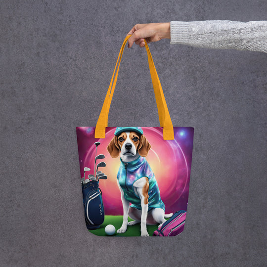 Tote bag-Beagle Golfer V2