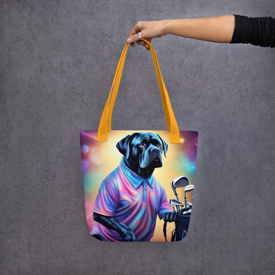 Tote bag-Cane Corso Golfer V2