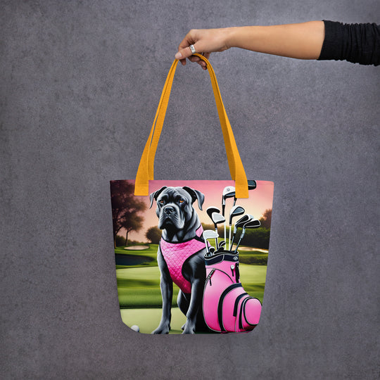 Tote bag-Cane Corso Golfer V3