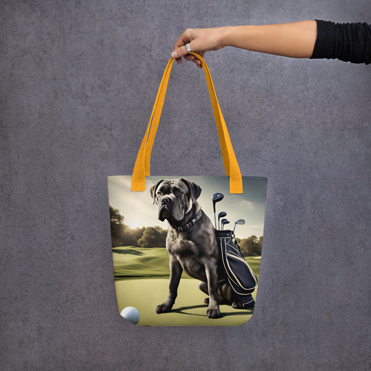 Tote bag-Cane Corso Golfer V5