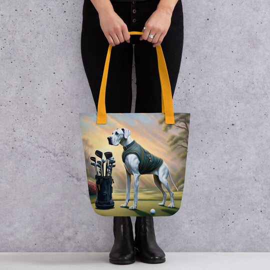 Tote bag-Great Dane Golfer V4