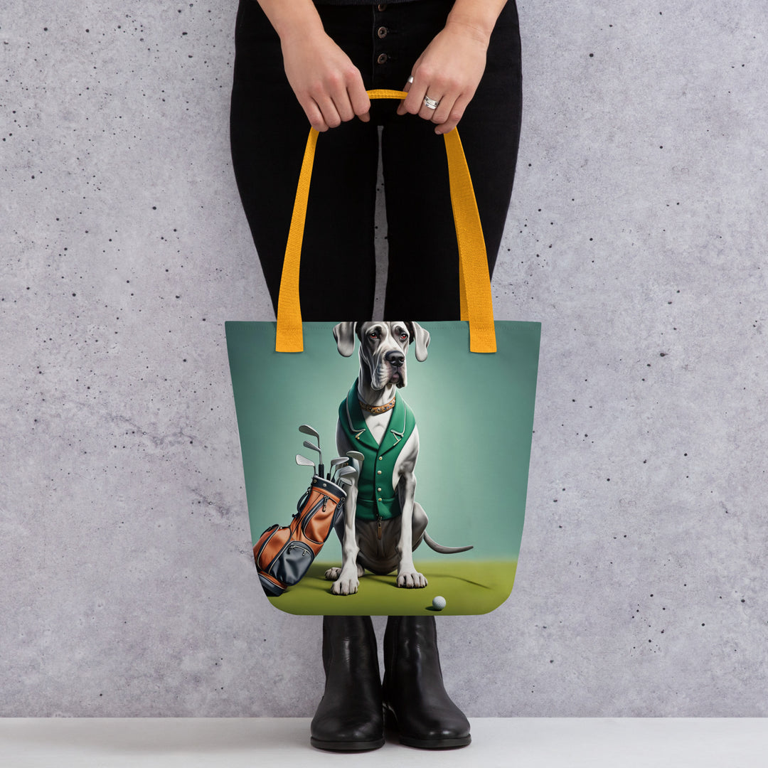 Tote bag-Great Dane Golfer V6