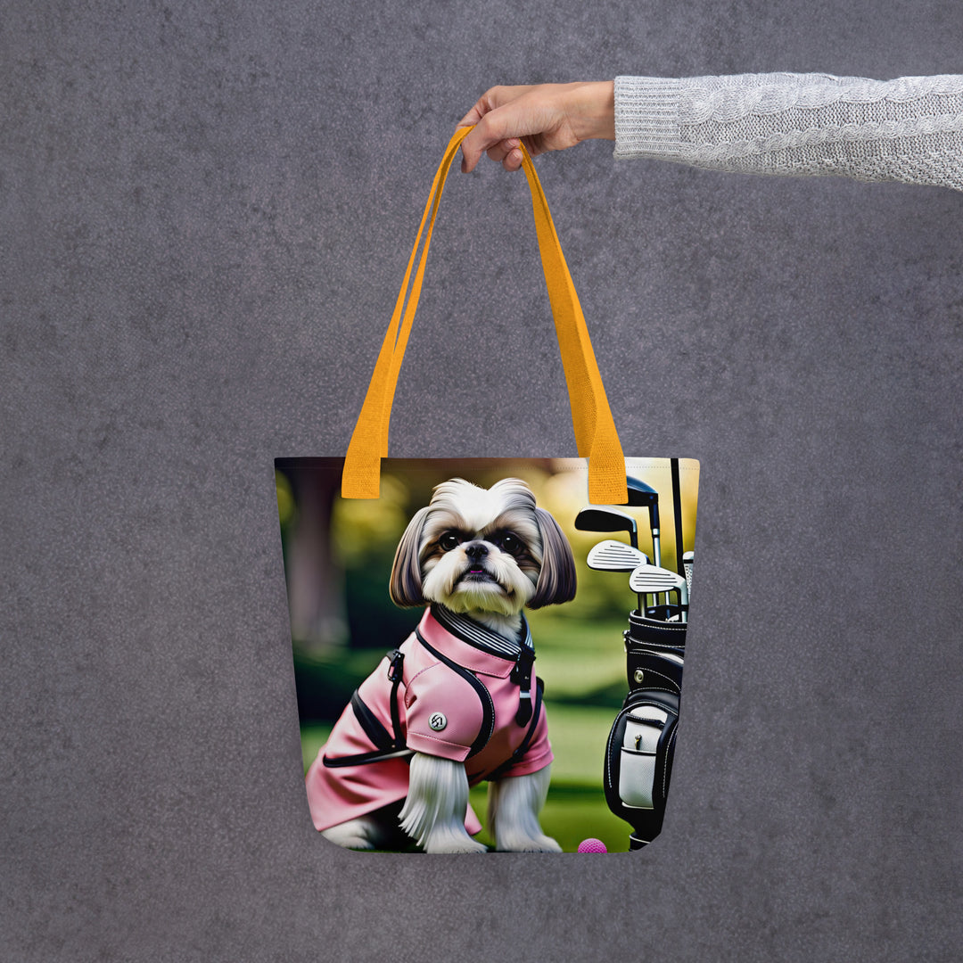 Tote bag-Shih Tzu Golfer V2