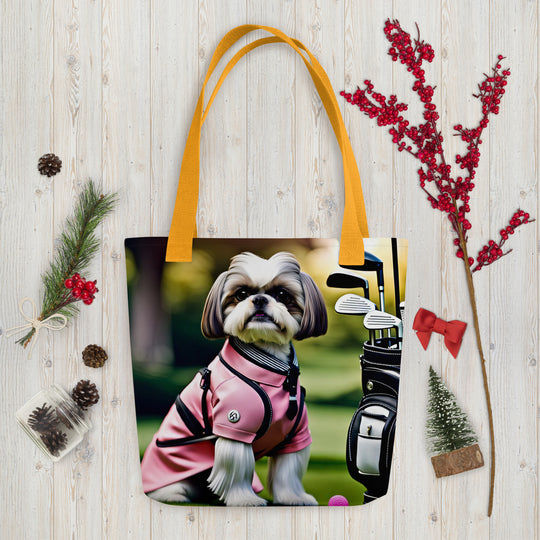 Tote bag-Shih Tzu Golfer V2