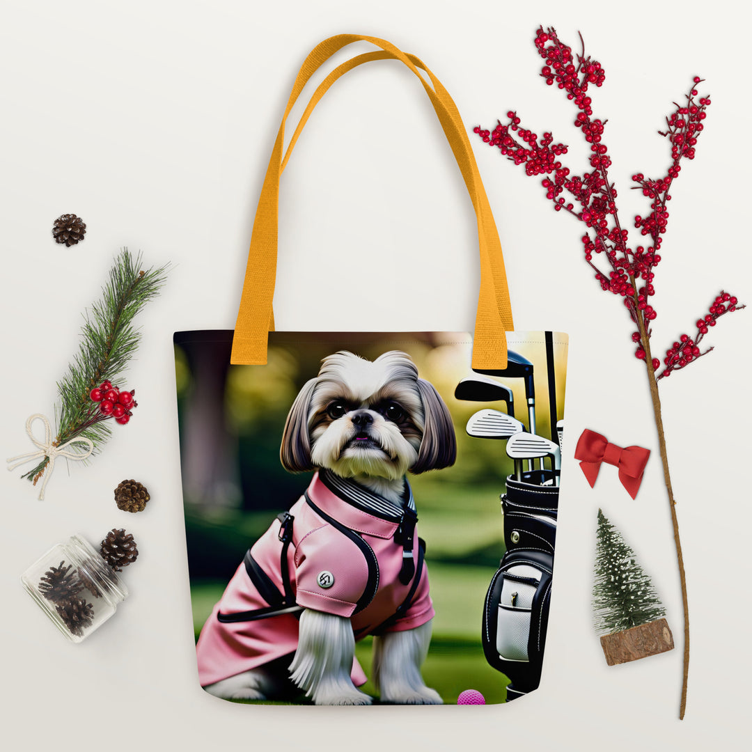 Tote bag-Shih Tzu Golfer V2