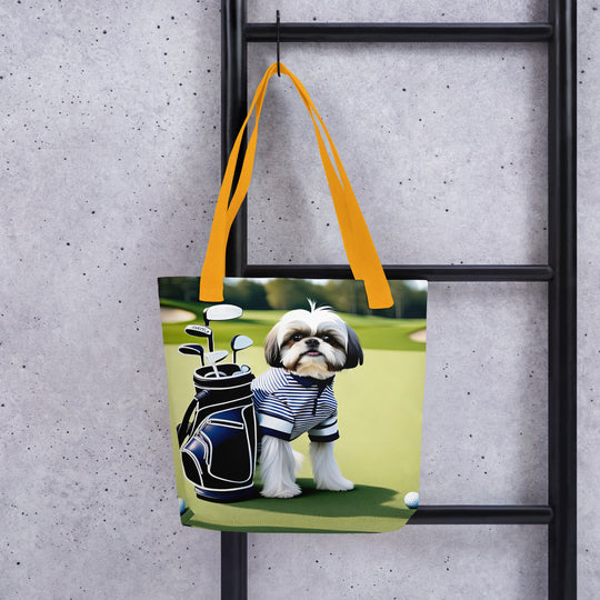 Tote bag-Shih Tzu Golfer V3