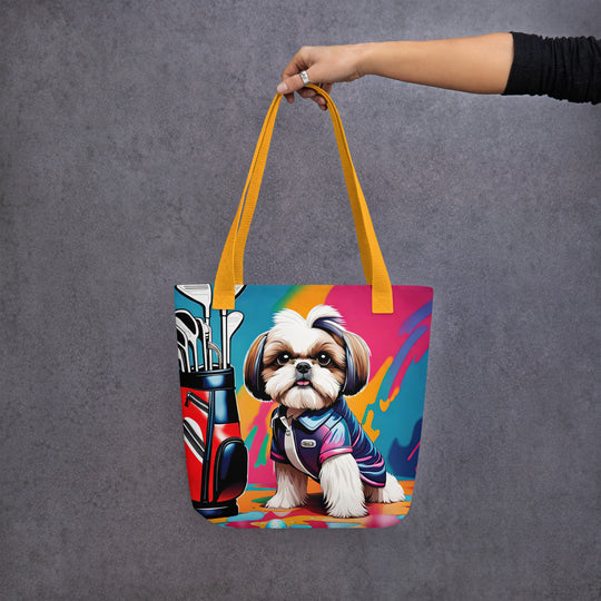 Tote bag-Shih Tzu Golfer V4