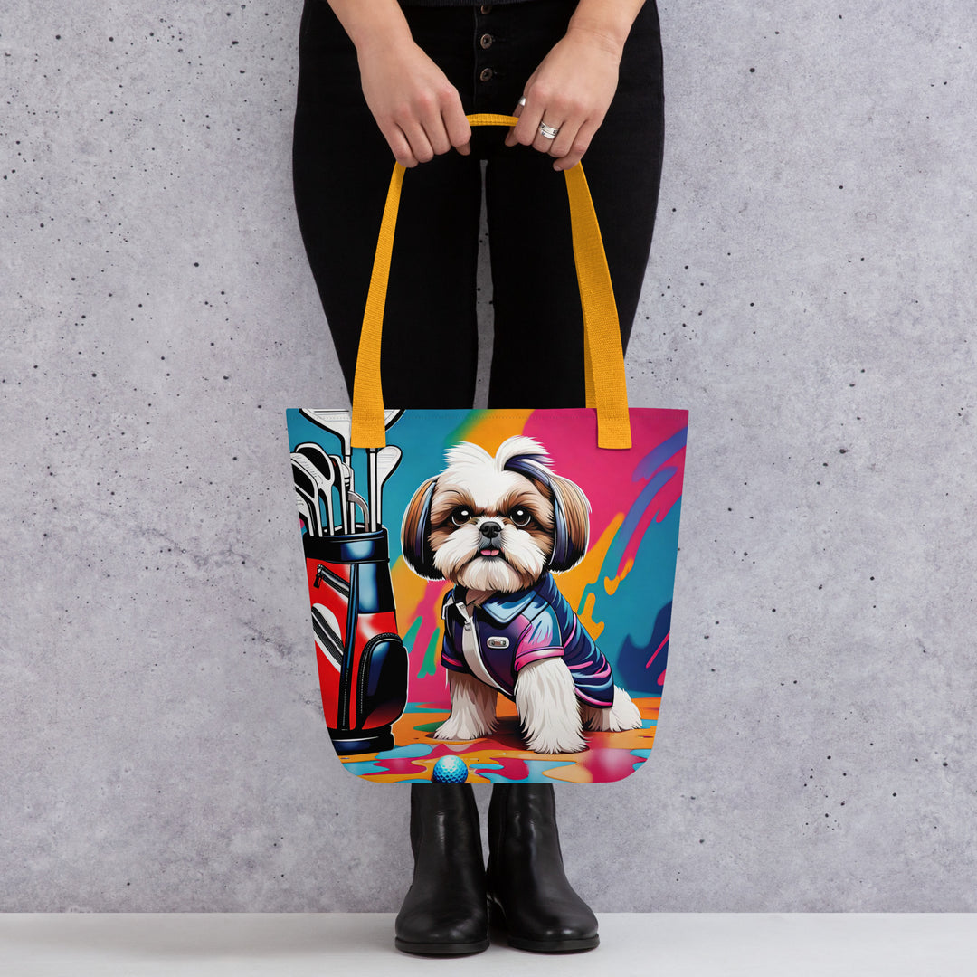 Tote bag-Shih Tzu Golfer V4