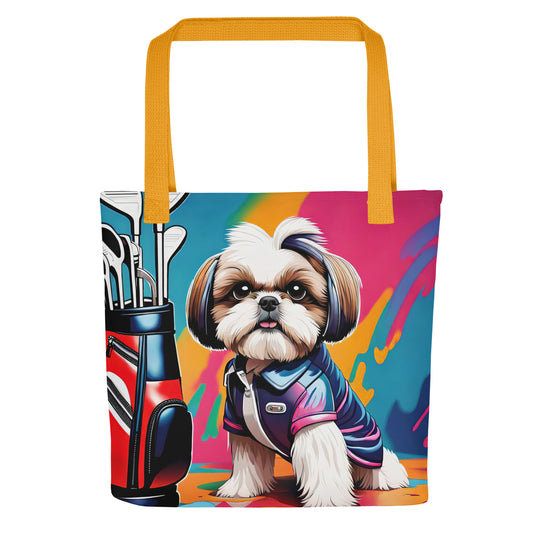 Tote bag-Shih Tzu Golfer V4