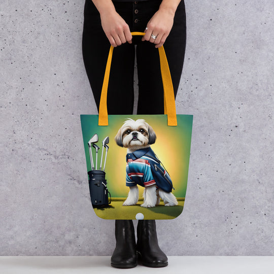 Tote bag-Shih Tzu Golfer V6