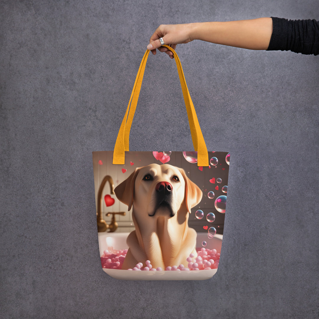 Tote bag-Labrador Retriever Romantic