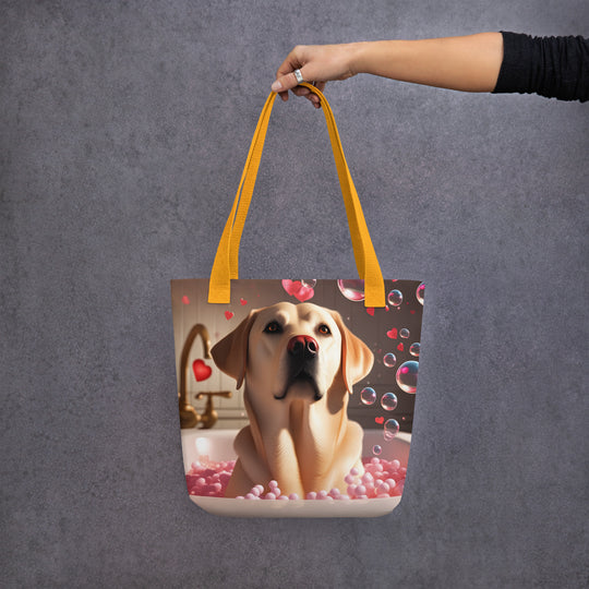 Tote bag-Labrador Retriever Romantic