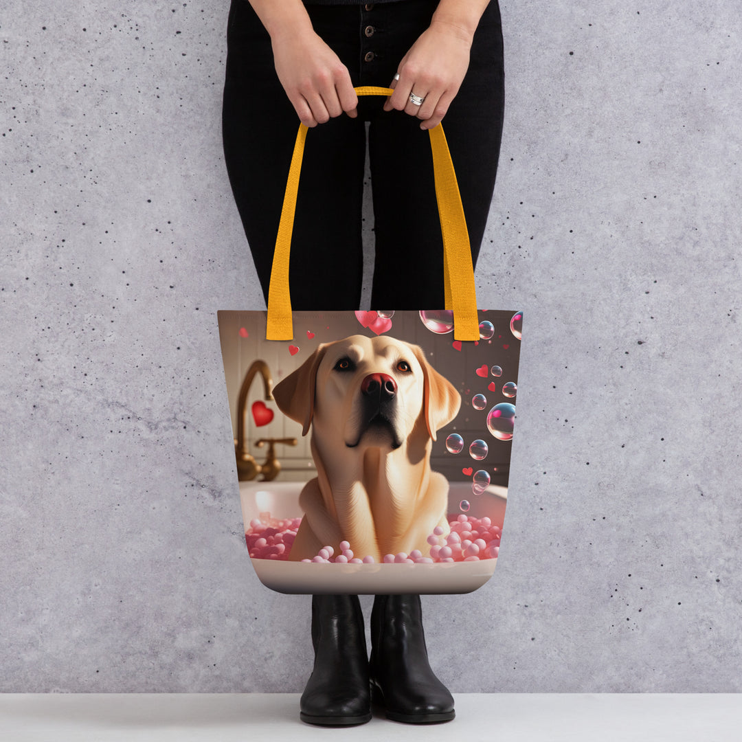 Tote bag-Labrador Retriever Romantic