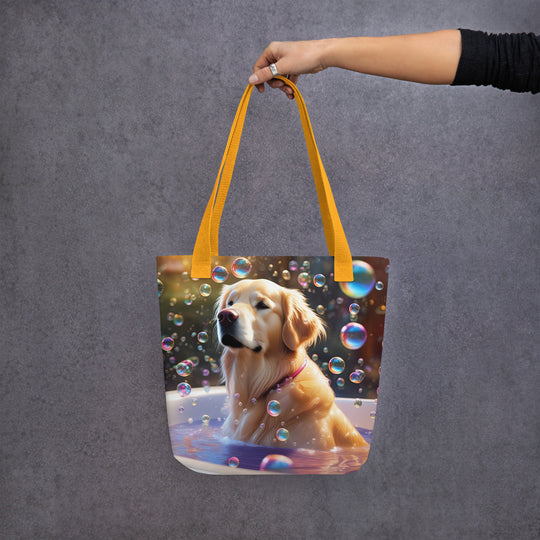 Tote bag-Golden Retriever Romantic V2