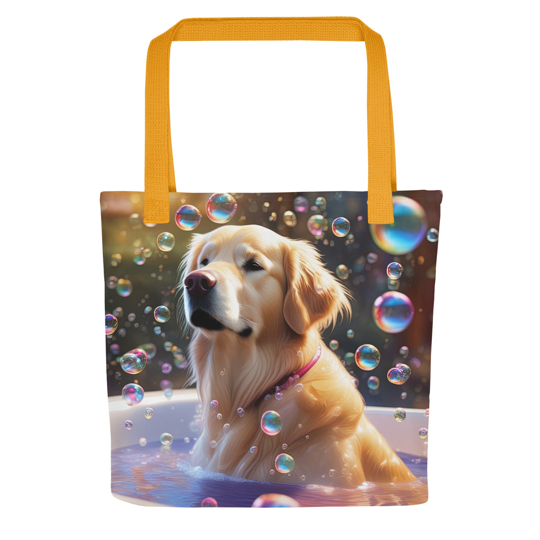 Tote bag-Golden Retriever Romantic V2