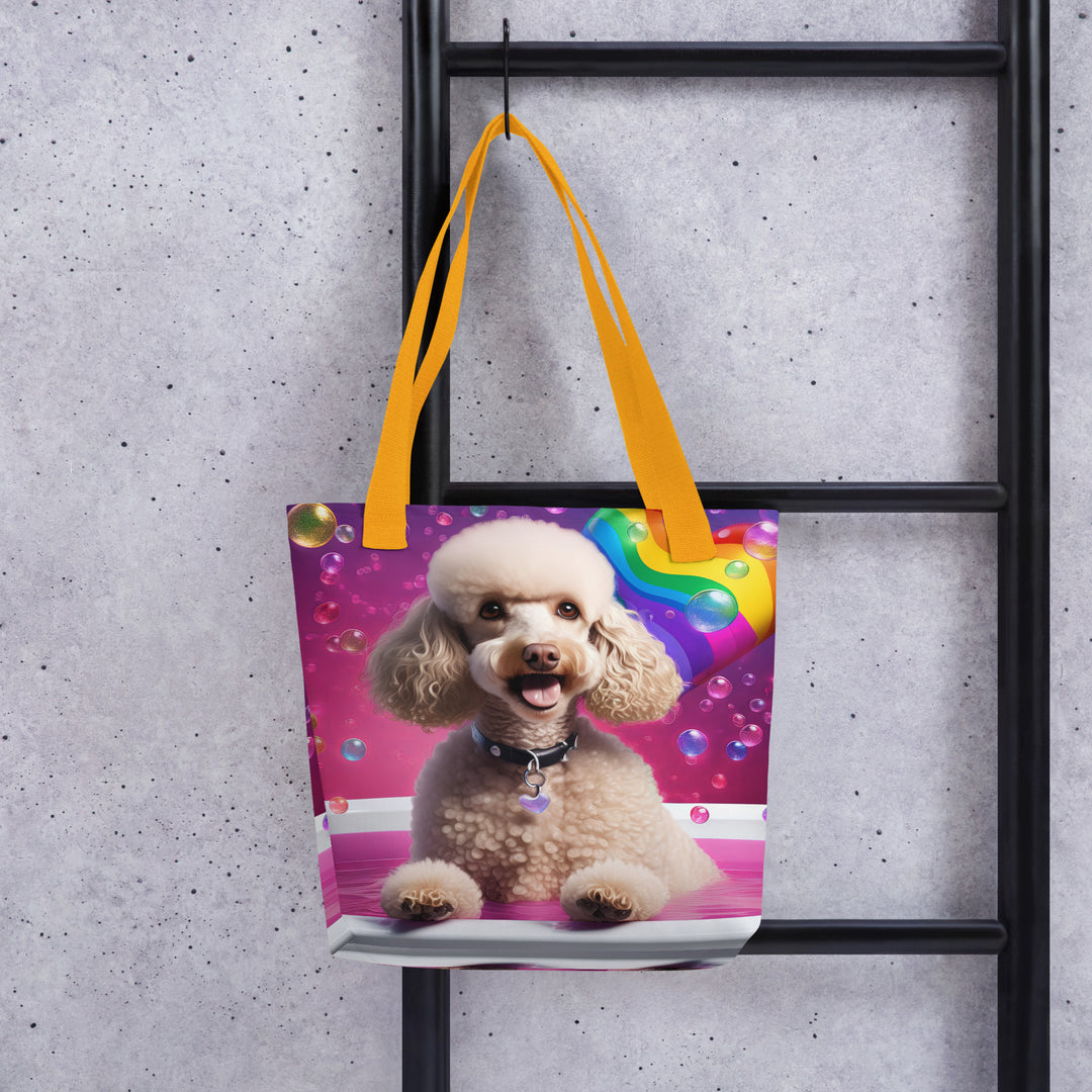 Tote bag-Poodle Romantic