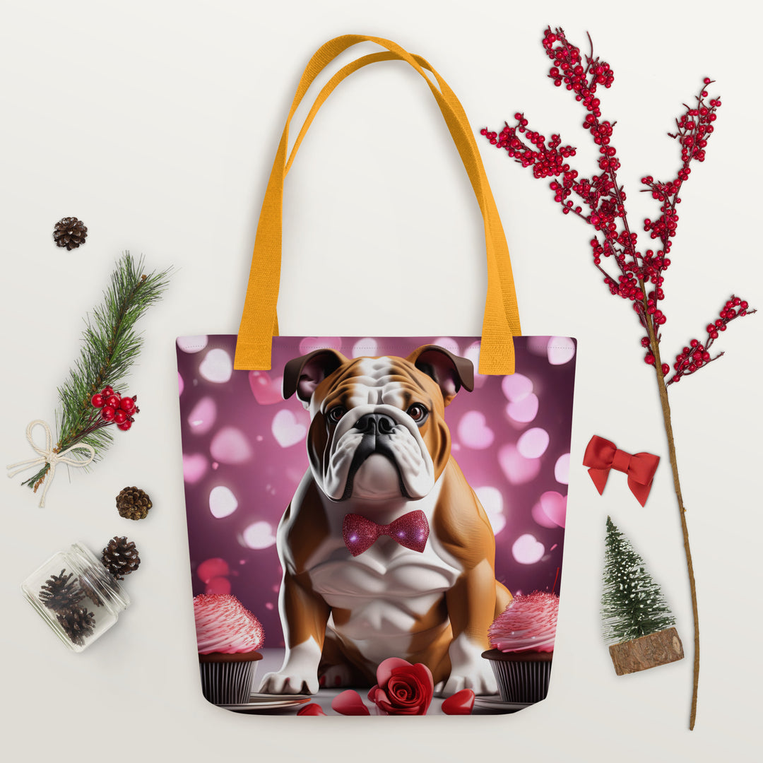 Tote bag-Bulldog Romantic