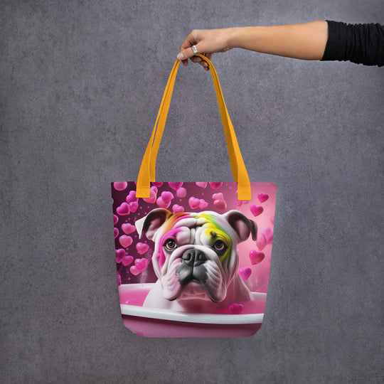 Tote bag-Bulldog Romantic V2