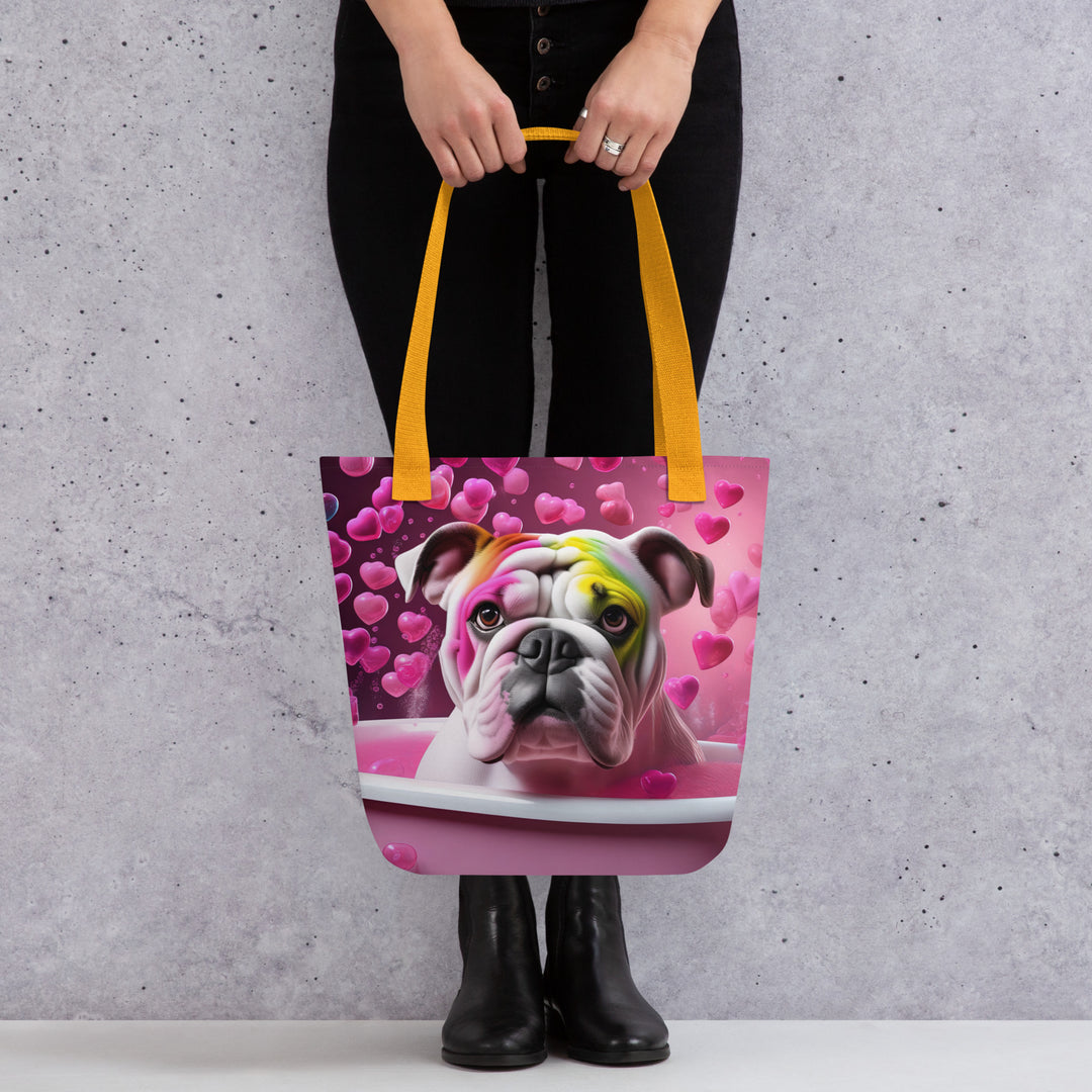 Tote bag-Bulldog Romantic V2