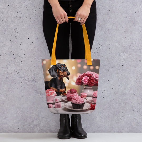 Tote bag-Dachshund Romantic