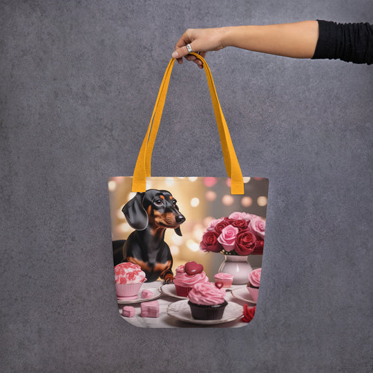 Tote bag-Dachshund Romantic