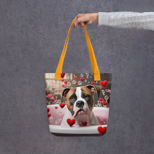 Tote bag-American Bulldog Romantic V3