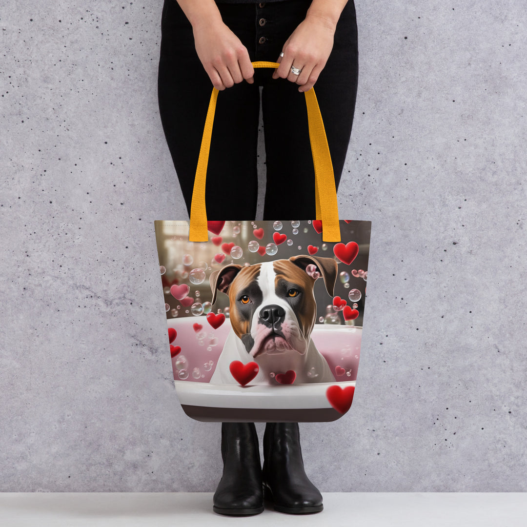 Tote bag-American Bulldog Romantic V3