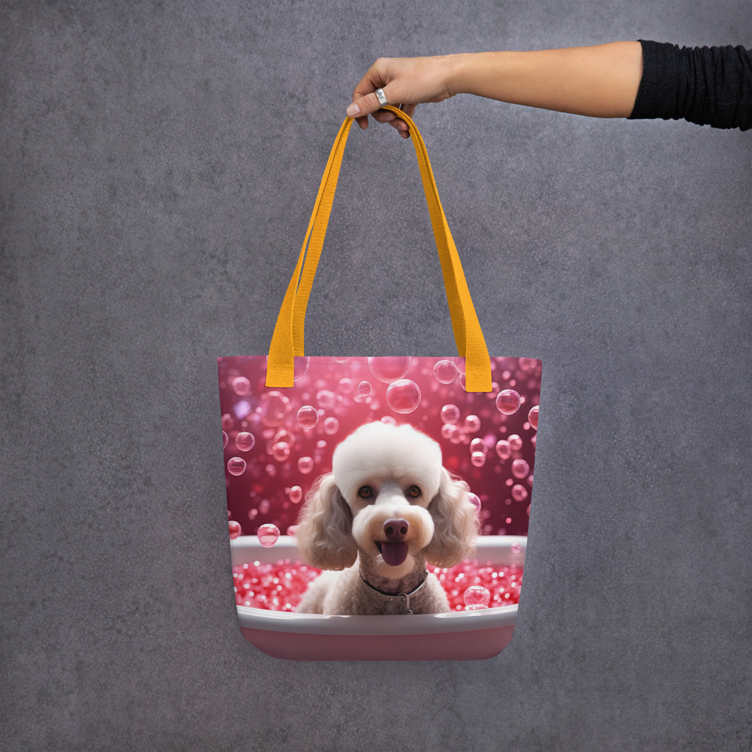 Tote bag-Poodle  Romantic V3