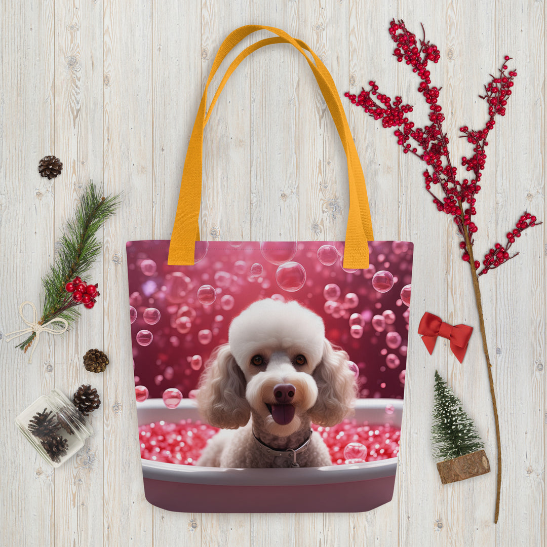 Tote bag-Poodle  Romantic V3