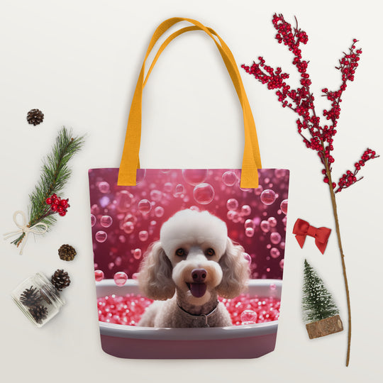 Tote bag-Poodle  Romantic V3