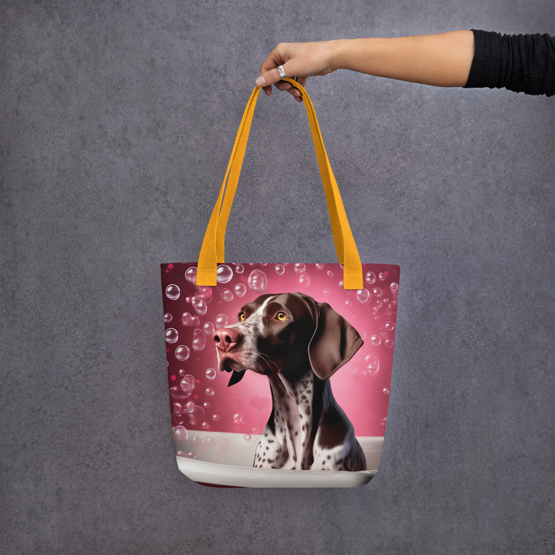 Tote bag-German Shorthaired Pointer Romantic