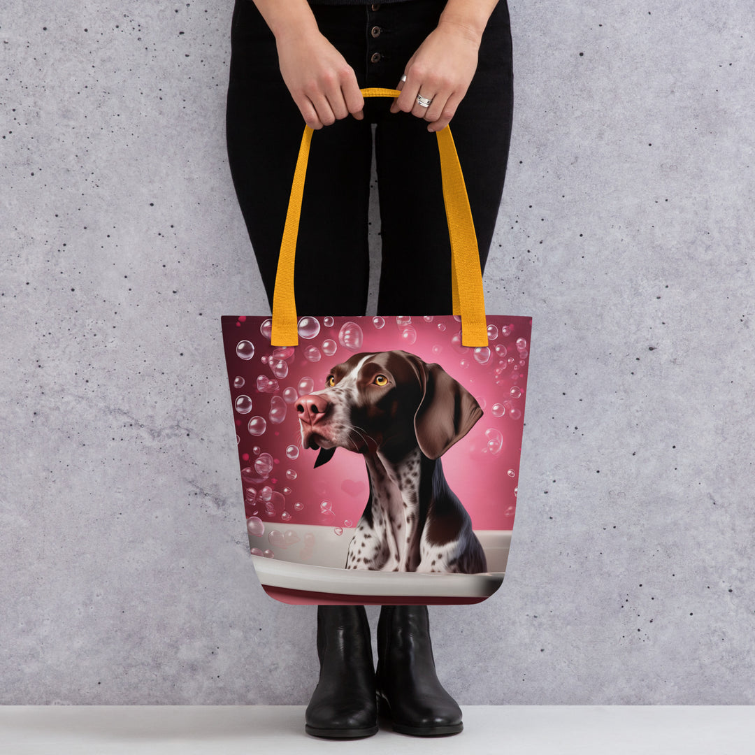 Tote bag-German Shorthaired Pointer Romantic