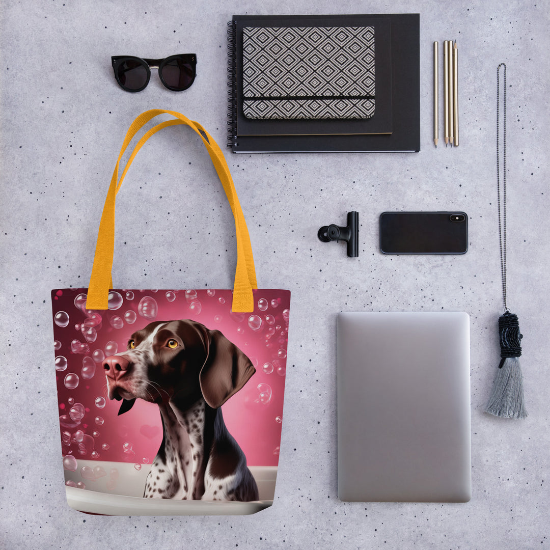 Tote bag-German Shorthaired Pointer Romantic