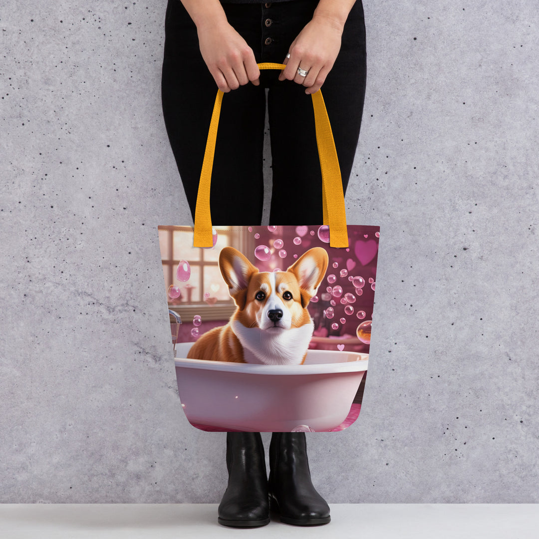 Tote bag-Pembroke Welsh Corgi Romantic