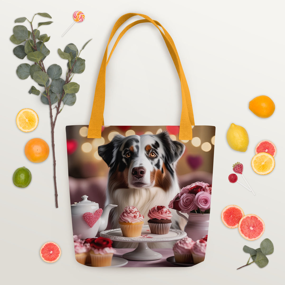 Tote bag-Australian Shepherd Romantic V2