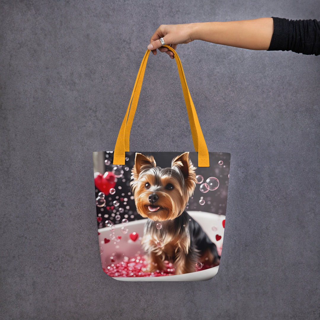 Tote bag-Yorkshire Terrier Romantic