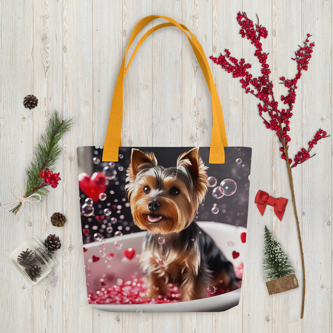 Tote bag-Yorkshire Terrier Romantic