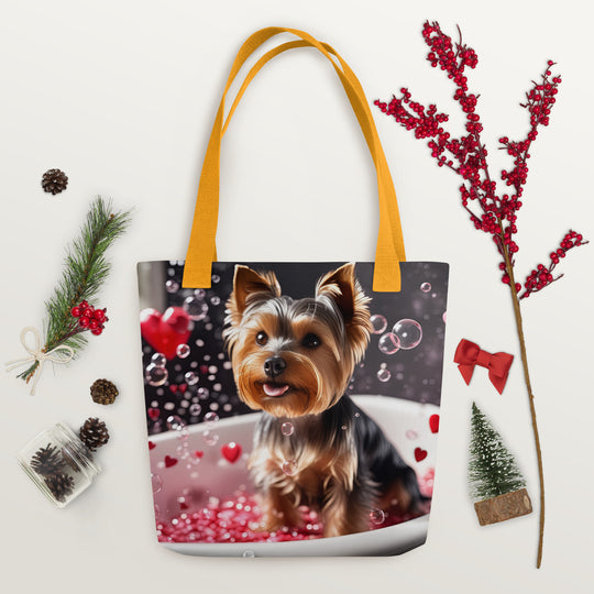 Tote bag-Yorkshire Terrier Romantic